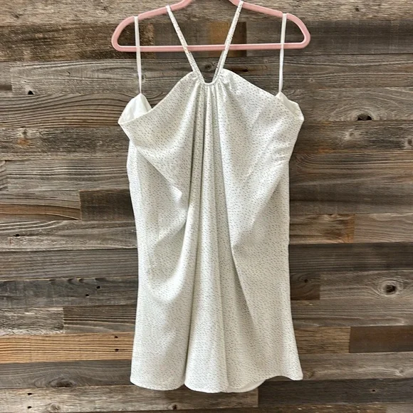 House of Harlow 1960 X Revolve Rosalin White and Black Polka Dot Halter Dress L - Picture 2 of 9